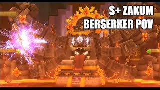 MapleStory 2 S Hard Chaos Zakum Berserker PoV [upl. by Zertnom]