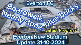 Everton FC New Stadium At Bramley Moore Dock Update 31102024 [upl. by Oremo]