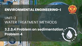 3234 Problem 4 on Sedimentation  CE602 [upl. by Lorola294]