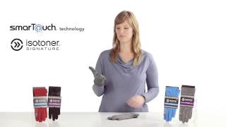 isotoner SmarTouch glove demonstration [upl. by Isac]