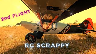 RC SCRAPPY 2nd flight and corrections RC 3D printed airplane RC model from scratch RC Bush plane [upl. by Coheman]