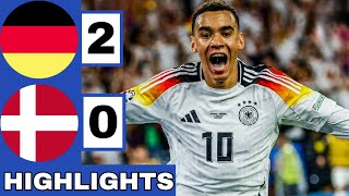 ⚪️ Germany vs Denmark 20 All GOALS amp Extended HIGHLIGHTS  EURO 2024 Round Of 16 [upl. by Olympie]