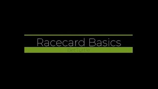 Horse Racing Cards Basics [upl. by Rima243]