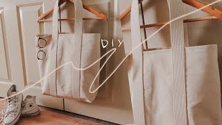 DIY TOTE BAG FOR BEGINNERS  abetweene [upl. by Etra139]