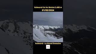 Valmorel  Le Grand Domaine ⏩ Timelapse 100 jours [upl. by Analad]