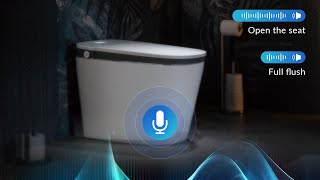 WOODBRIDGE B0931S Smart Bidet Toilet with Auto Open amp Close Foot Sensor Flush and Voice Control [upl. by Valente]