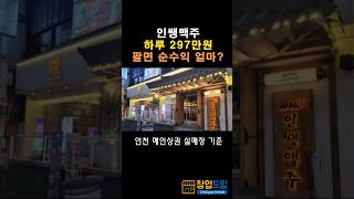 인쌩맥주 하루 297만원 팔면 순수익은 인천 메인상권 실제매장 기준 고수익창업 역할맥창업 맥주창업 [upl. by Tnecnivleahcim]