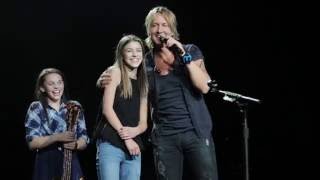 Keith Urban  Brings Young Fan on Stage Edmonton AB [upl. by Carlye413]