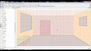 Ettpunkts perspektivtegning av rom i GeoGebra [upl. by Burford570]