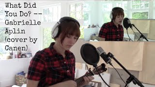 What Did You Do  Gabrielle Aplin cover by Canen coverupthedark [upl. by Inajna144]