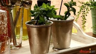 How to Make Mint Juleps  Cocktail Recipes  Allrecipescom [upl. by Inobe]