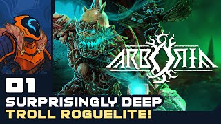 Surprisingly Deep Troll Roguelite  Lets Play Arboria Full Release  Sponsored  Part 1 [upl. by Adnar]