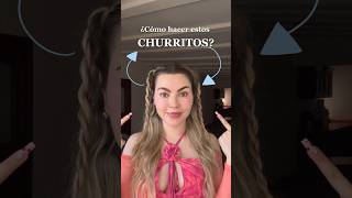 Tutorial PEINADO CHURRITOS fácil ✨💗 [upl. by Jordon]