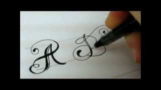 Fancy Letters  How To Design Your Own Swirled Letters [upl. by Annahtur]