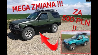 Opel frontera A sport conversion Przemiana opla w domowych warunkach Malowanie painting [upl. by Dotti]