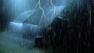 Relax amp Recharge with Loud Rain amp Thunder Sounds on Tin Roof [upl. by Airehc]