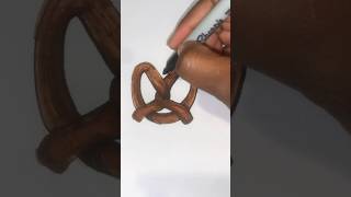 HOW TO DRAW A PRETZEL [upl. by Tristam]