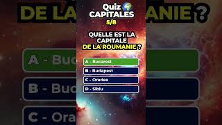 CONNAIS TU LES CAPITALES  quizz shortscommunitysummit capital [upl. by Batish]