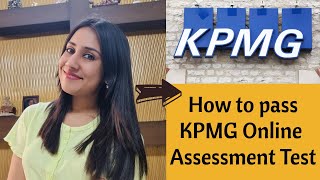 How to pass the KPMG online assessment test  The Lady Saga  Megha Goyal [upl. by Aleahc]