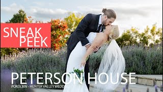 Sneak Peek film  Peterson House Pokolbin wedding [upl. by Anniala]