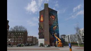 Street Art Museum Amsterdam  Memories by Bastardilla 2019 [upl. by Maitund]