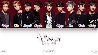 HANROMENG Stray Kids 스트레이 키즈  Hellevator Color Coded Lyrics [upl. by Neladgam572]