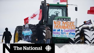 Protesters block border crossings across Canada [upl. by Gilberta]