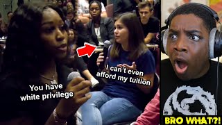 Millionaire Black Girl Calls Poor Student MORE PRIVILEGED Just Because They Are White [upl. by Ahsien]