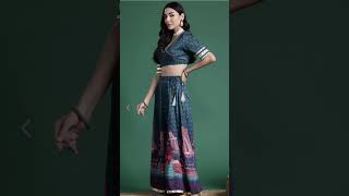 Printed ready to wear lehenga set price 1589 myntra trending vairalshort [upl. by Roydd]