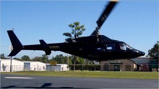 Airwolf Black Bell 222 Helicopter Startup Takeoff Flight and Landing [upl. by Ynatil]