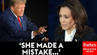 Donald Trump Claims Kamala Harris Erred While Talking About Health Care  Presidential Debate [upl. by Terbecki]