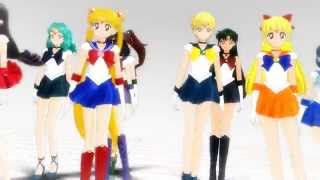 【MMDセーラームーン】Ｒ５人と外部４人で威風堂々【Sailor Moon】 [upl. by Attekahs]