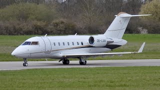 Premium Jet Bombardier Challenger 650 OELUA at Cambridge [upl. by Nottage]