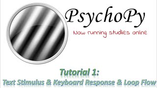 PsychoPy Tutorial 1 Text Stimulus amp Keyboard Response amp Loop Flow [upl. by Yrehc764]