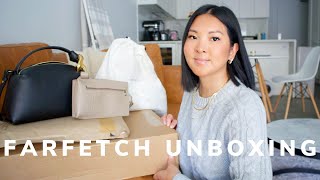 FARFETCH UNBOXING  TOTEME amp HANDBAG FAVES [upl. by Berlauda]