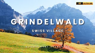 Grindelwald in 4K  Stunning Views of a Swiss Alpine Village [upl. by Olshausen]