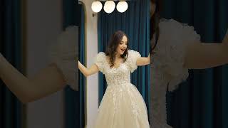 Gelinlik Denemek En Zevklisi 🤍🪩🌟 wedding weddingdress bridal [upl. by Selin]