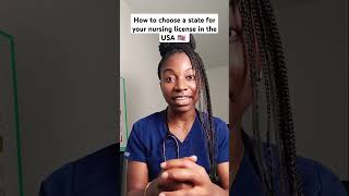 3 things to consider when choosing a state to become a nurse in the United States usrn nclex [upl. by Anaeirb]