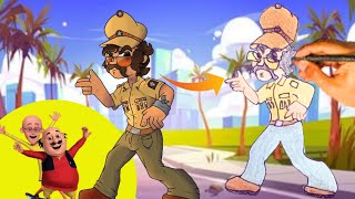 Inspector chingum  Motu Patlu Drawing  Motu Patlu Cartoon Drawing [upl. by Maccarthy643]