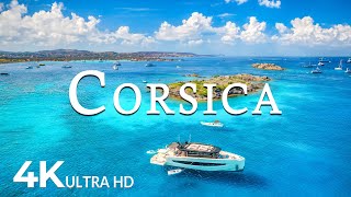 FLYING OVER CORSICA 4K UHD  Soothing Music Along With Beautiful Nature Video  4K Video ULTRA HD [upl. by Akym]