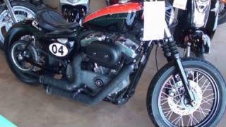 2009 HarleyDavidson Nightster Bobber Custom Motorcycle [upl. by Gilliette296]