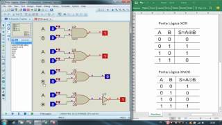 Simulando Portas Lógicas NAND NOR XOR e XNOR PRATICA [upl. by Papagena]