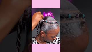 Sleek amp Easy rubberband hair transformation 💕🫧🩵 [upl. by Mercado]