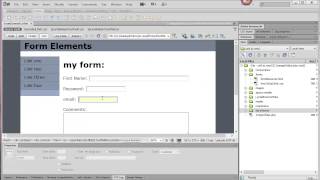 Forms in Dreamweaver CS6 [upl. by Strep]