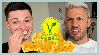 Ich teste veganen Käse mit Julian [upl. by Beitris]