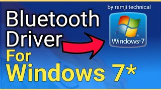 Bluetooth Driver यूज़ करने से पहले ये Bluetooth Driver Windows 7 64 bit for Laptop by ramji technical [upl. by Kenelm]