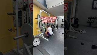 Pause squats 90KG x 5 reps [upl. by Sussi]