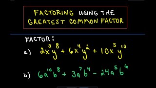 ❖ Factoring Using the Great Common Factor GCF  Example 1 ❖ [upl. by Nollek]