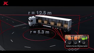 Kässbohrer Curtainsider KSCX L with Dynamic Wheelbase for 14980 mm length [upl. by Giddings]