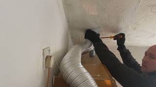 Kitchen extractor ducting installation [upl. by Anatola]